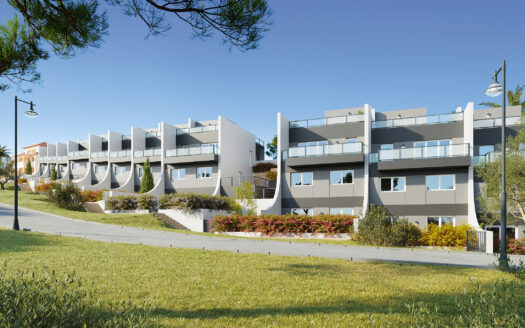 Modern townhouses with mountain and  seaviews in Finestrat.