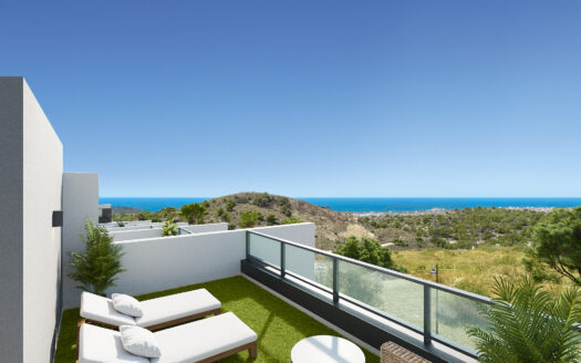 Modern townhouses with mountain and  seaviews in Finestrat.