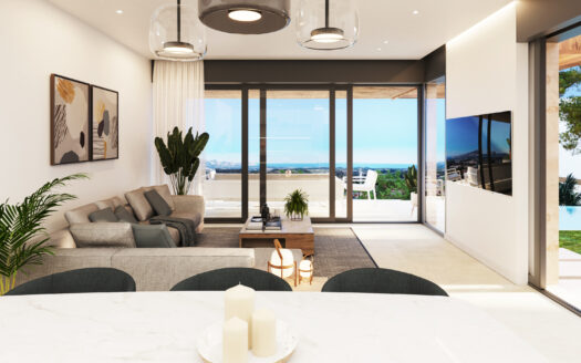 Villas with panoramic views in Polop