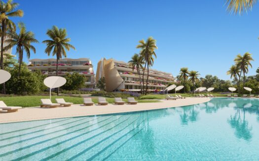 Modern apartments 300m from the beach with seaviews in Albir