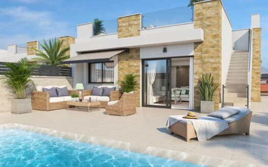 Villas modernes de plain-pied avec solarium et piscine privée à Ciudad Quesada