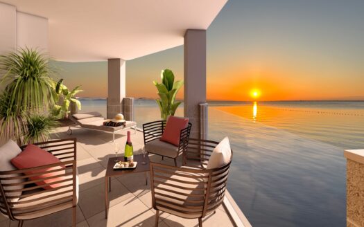 First line beachfront apartments in La Manga