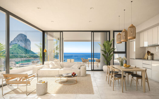 Exclusive beachfront penthouse with private pool sea & lake & mountain views in Calpe
