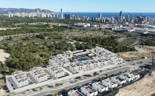 Modern penthouse with private pool and sea views, fully furnished in Finestrat